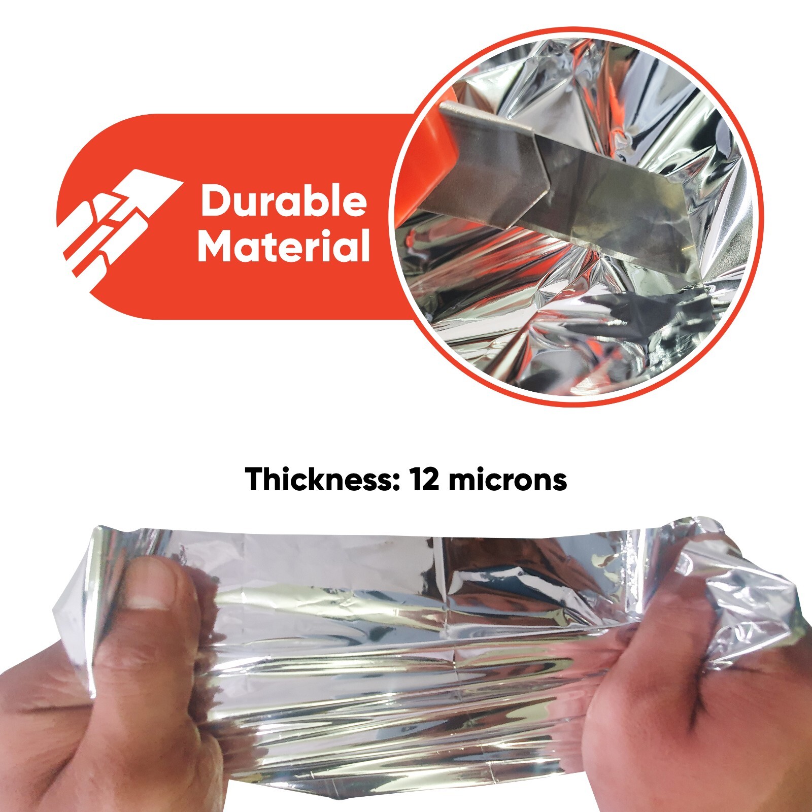 Extra Large Space Blankets 51″ X 82″ NASA Designed survival blankets