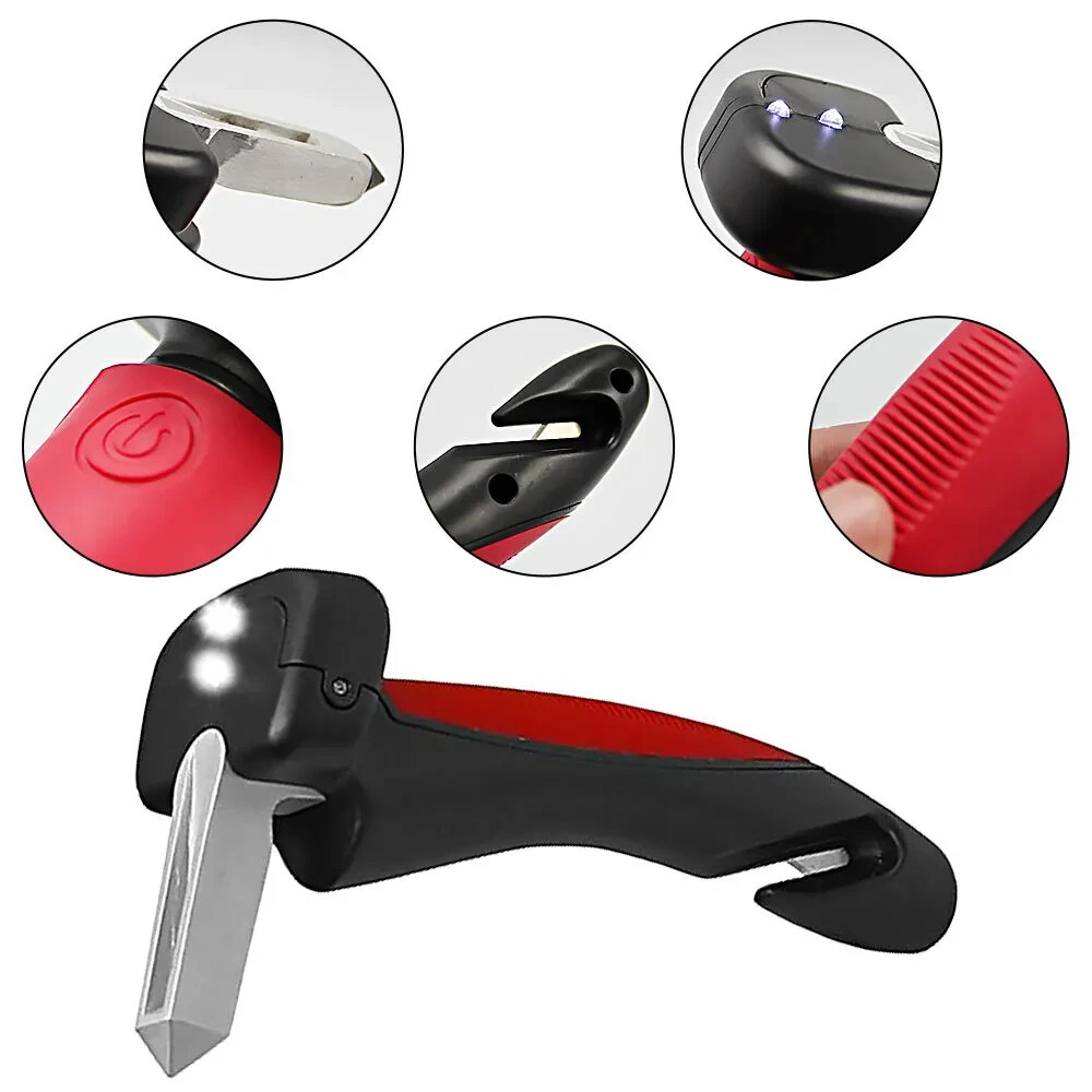EMT Emergency Rescue Car Vehicle Multi Tool With Knife Rope Seat Belt Cutter