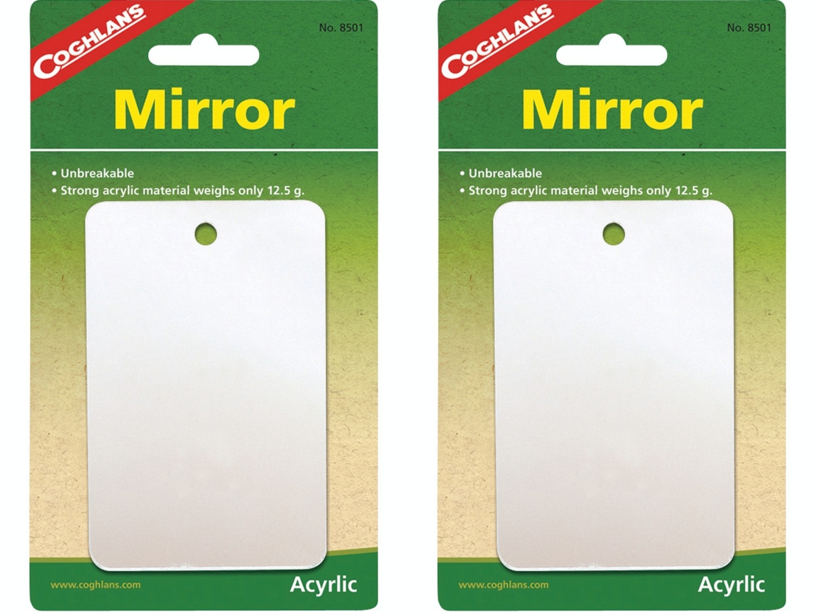 Coghlan’s Featherweight Mirror Survival Camp Strong Unbreakable Signal (2-Pack)