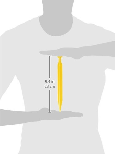 Coghlan’s 9-inch ABS Tent Pegs – Lightweight Durable 9 Inches, 6 Pack, Yellow