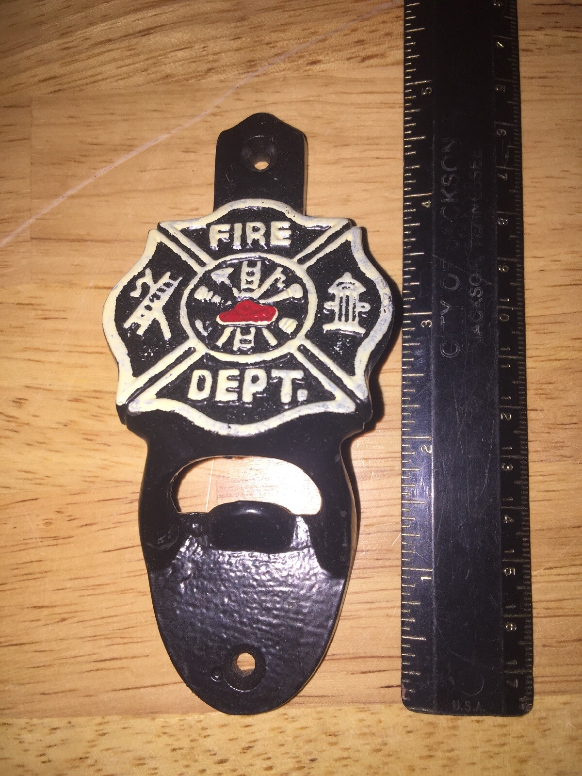 Firefighter Bottle Opener Fireman Fire Chief Department Emergency Rescue Decor