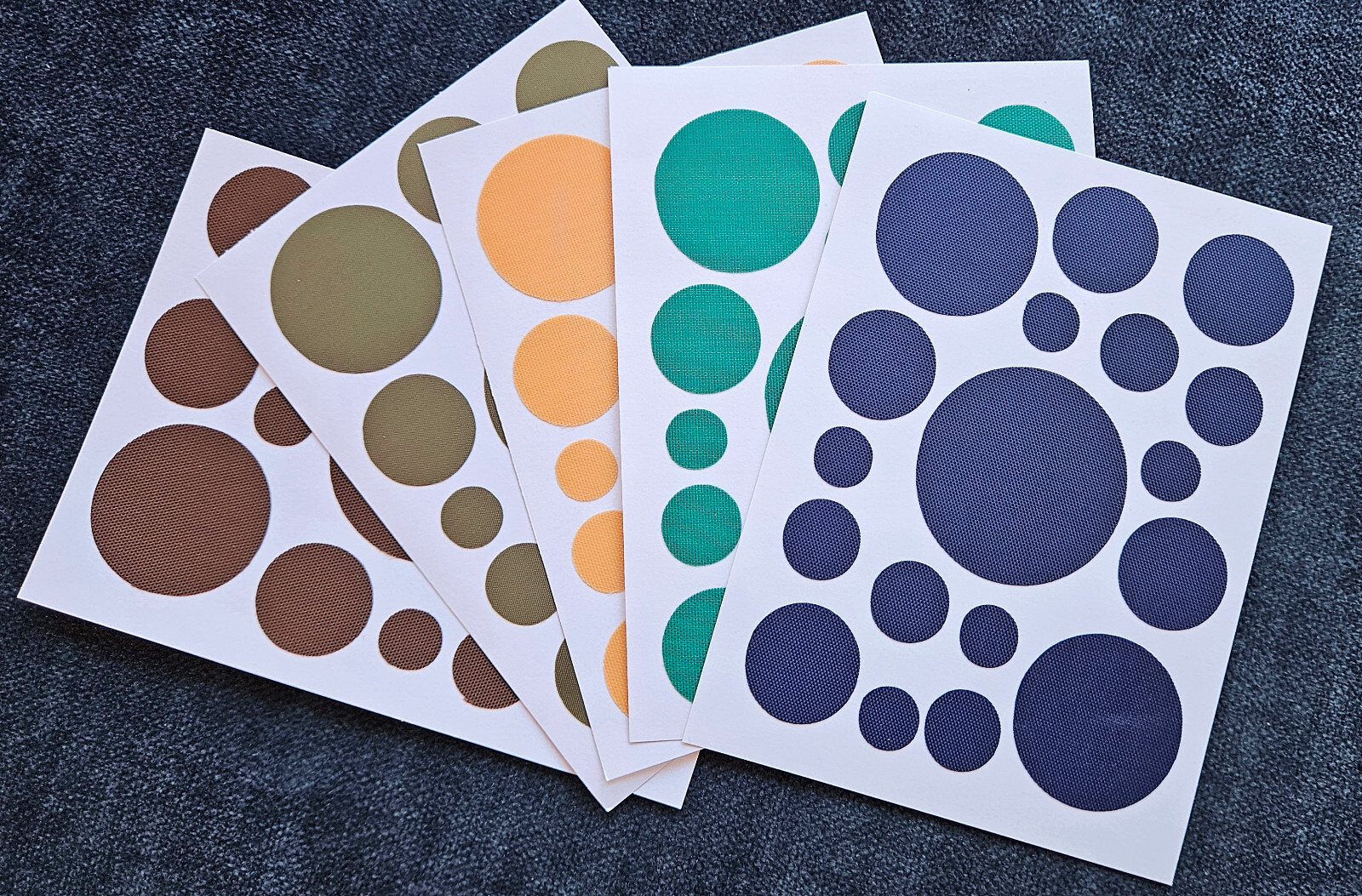 x-repair 18pcs Self Adhesive Repair Patches Circles Repair Stickers Nylon