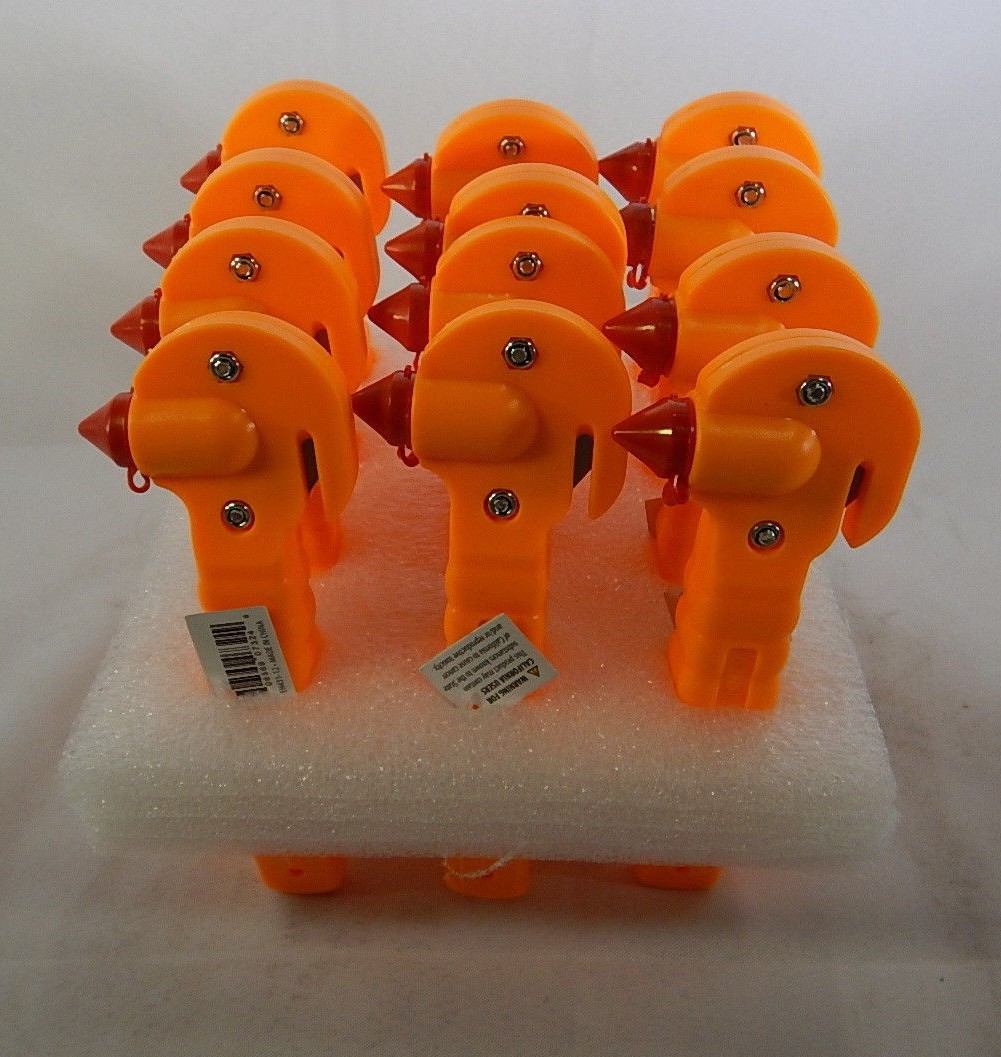 (12 Pack) SE EH431-12 2-in-1 Emergency Seat Belt Cutter with Window Punch / TF