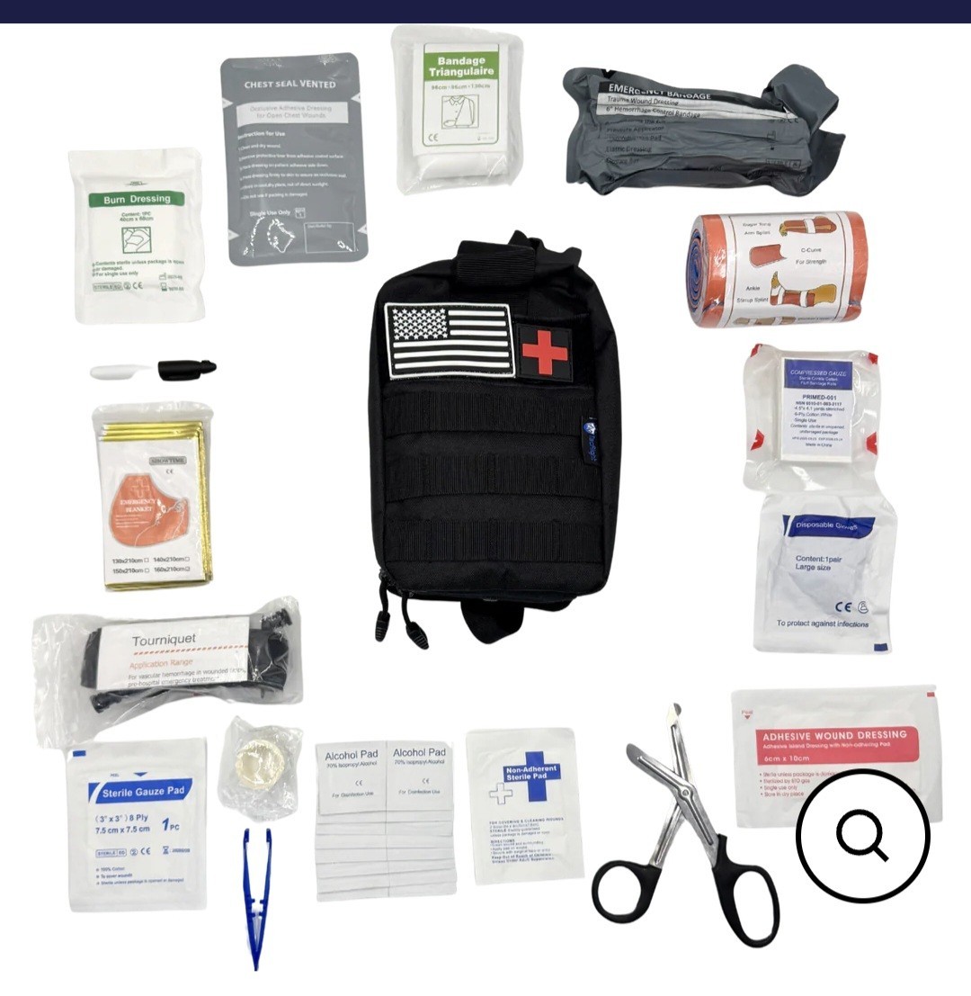 TacRight Trauma Kit Professional Emergency Medical First Aid Military Hiking