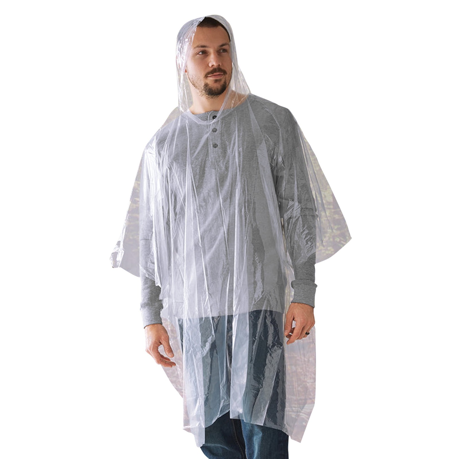 Ozark Trail Clear Emergency Poncho – 10 Pack