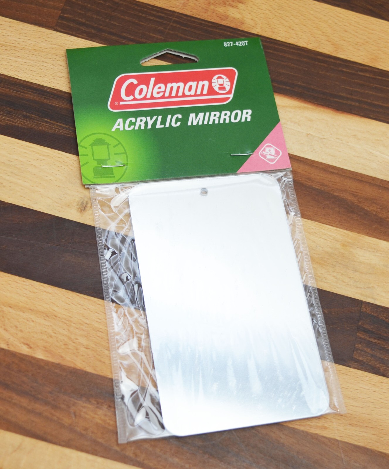 Vintage Coleman Acrylic Mirror for Camping / Emergency Signal / Bugout Bag