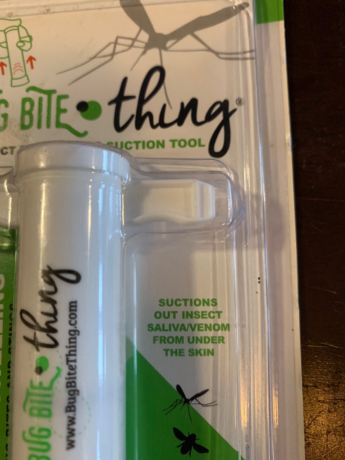 BUG BITE THING Insect Bite/Sting Suction Tool – get out saliva/venom under skin