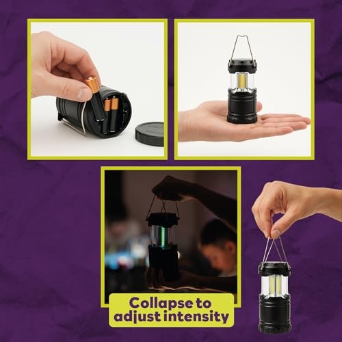 LED Camping Lantern Battery Powered 4-Pack Camping Flashlight Lantern for