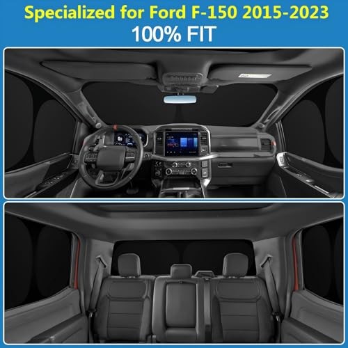2015-2023 Ford F150 Window Shades Full Car Window Covers Ford F-150 2015-2023