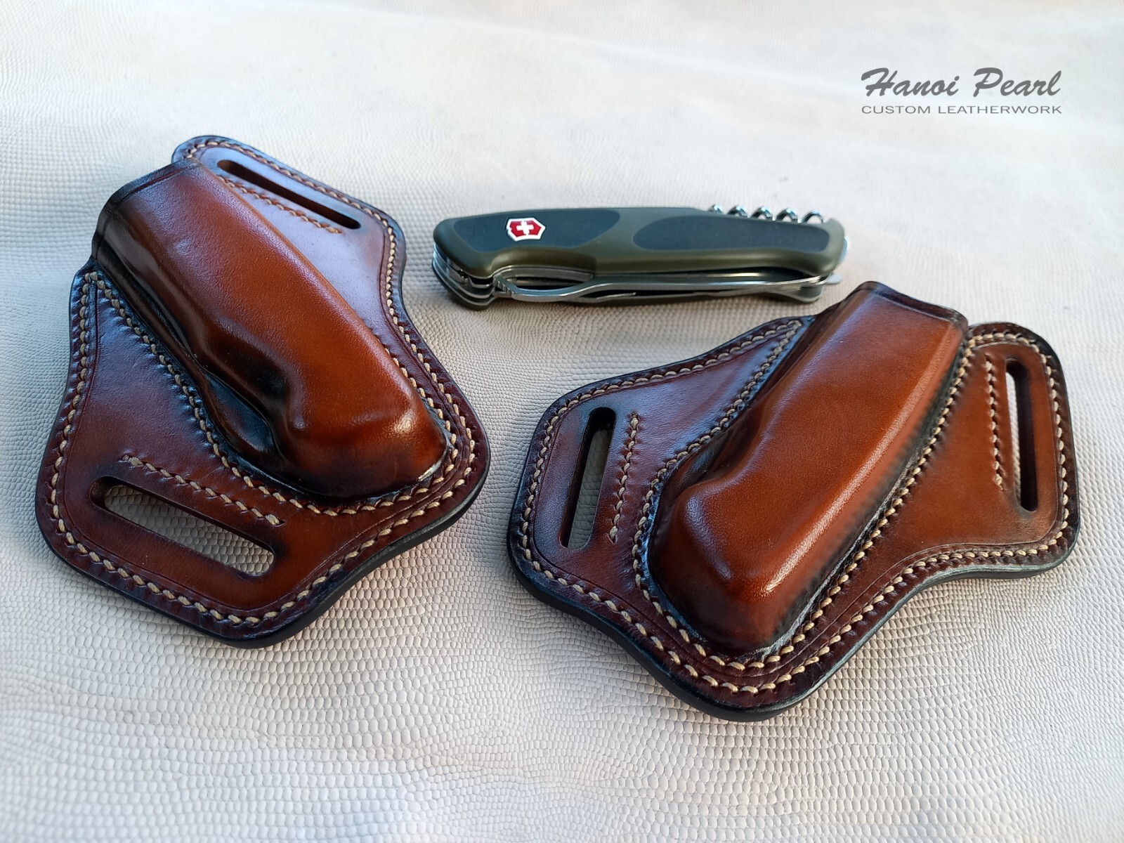 Custom Leather Sheath for Victorinox / Wenger RangerGrip 78, 79, 178, 179
