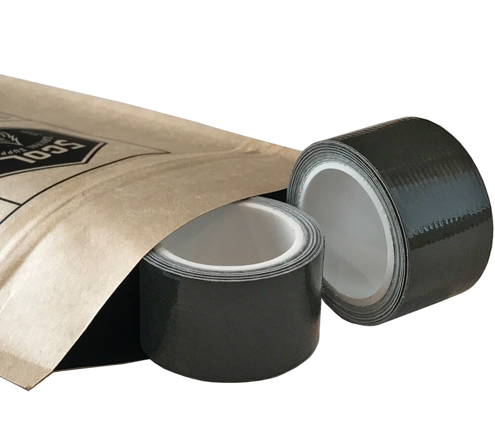 Mini Duct Tape Roll 1 in. x 100 in. Dark Green 2 pack 5col Survival Supply