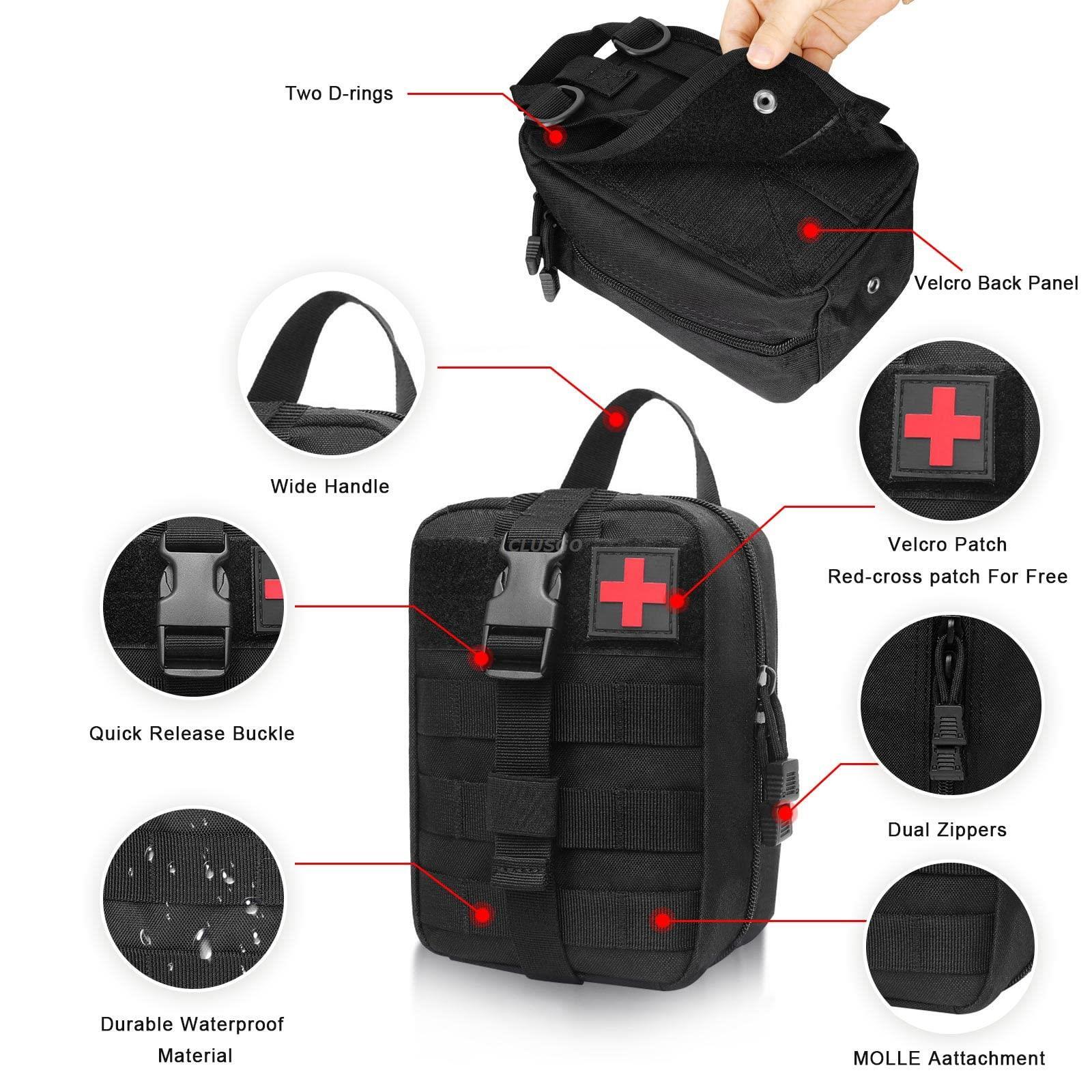 Tactical Molle Medical First Aid Kit Pouch Military Ifak Emergency Survival Bag
