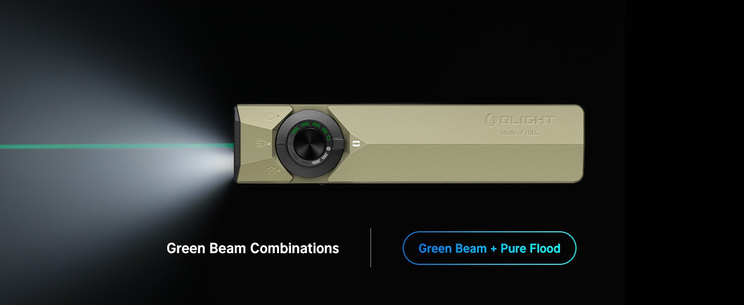 Olight ArkPro Ultra 1700 Lumen EDC Flashlight with UV Light & Green Laser