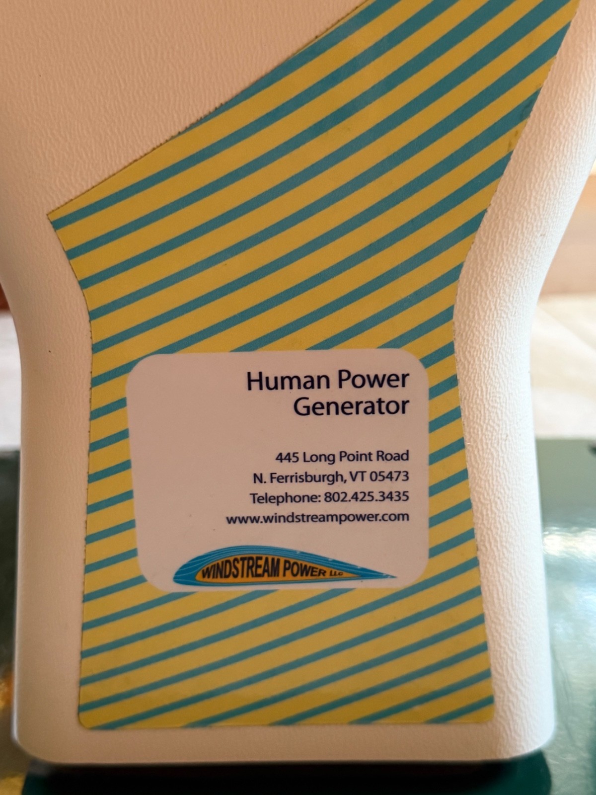 Windstream’s Human Power Generator