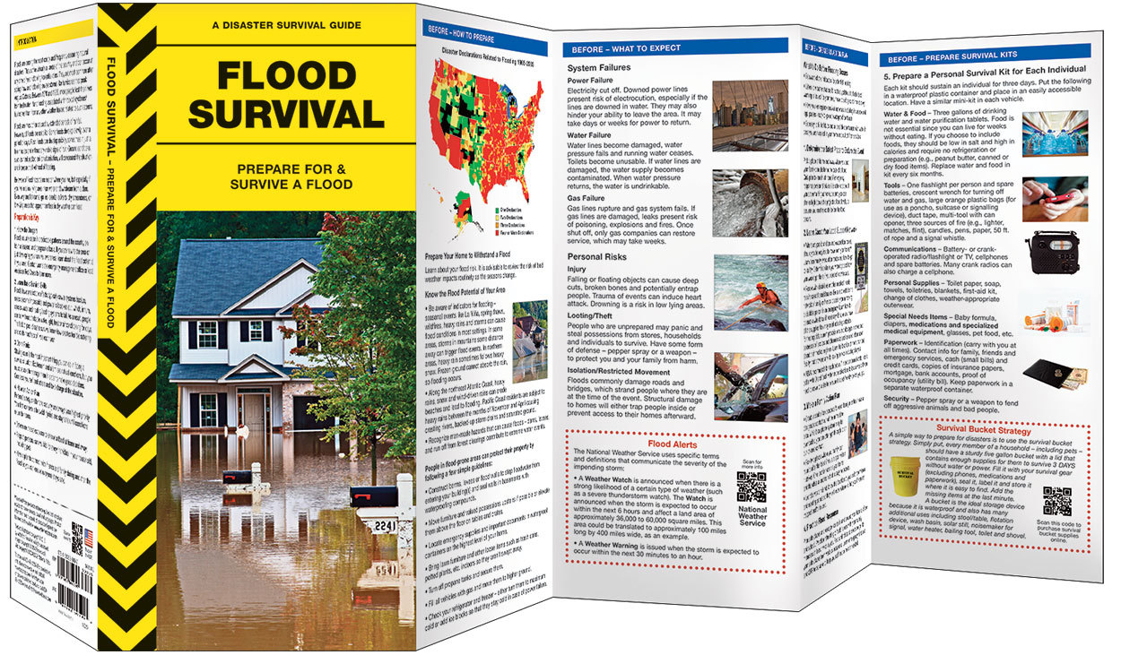 Flood Survival – Prepare for Emergency Disaster Guide – Bug Out Bag Kit Book