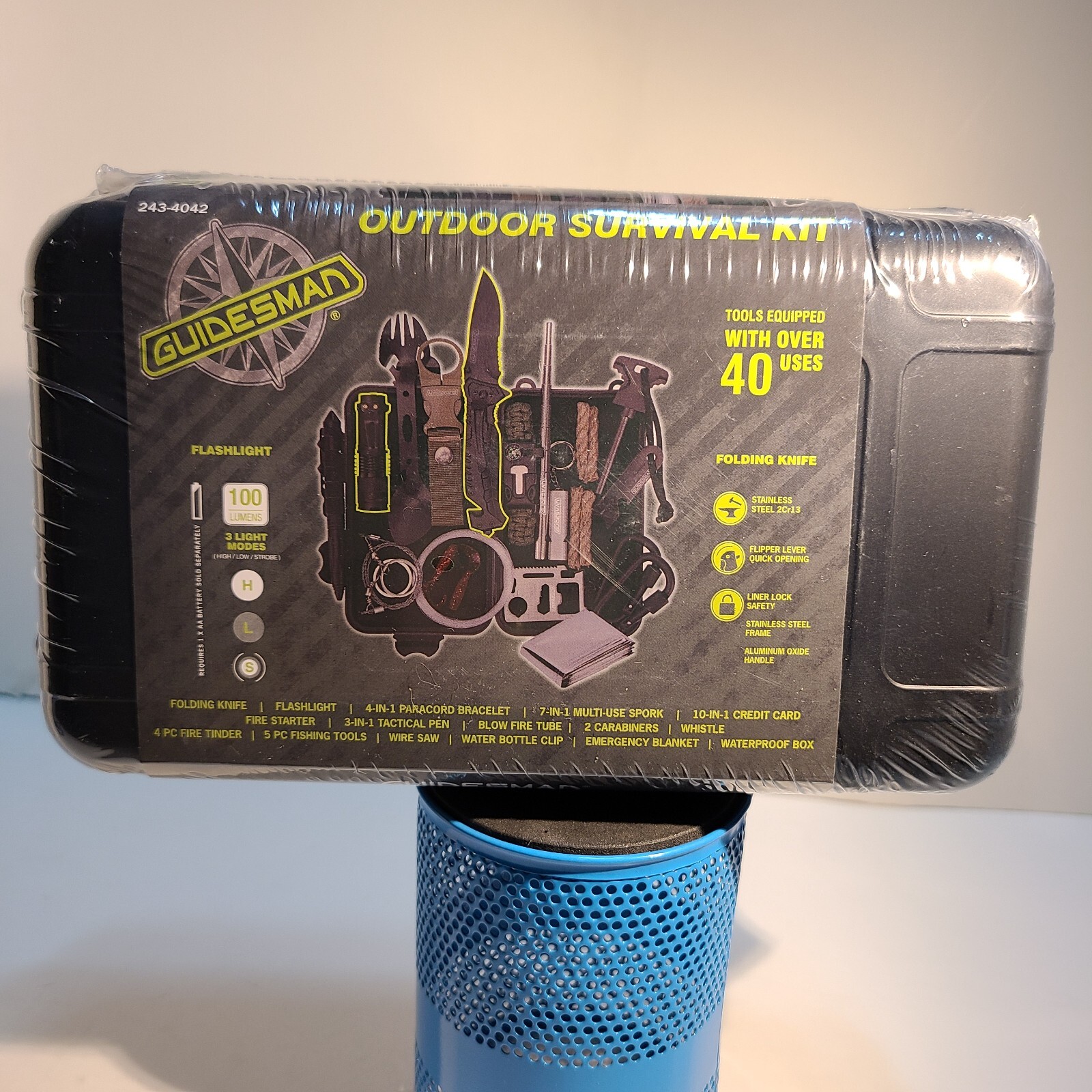 Guidesman Outdoor Survival Kit. Tools Equipped with Over 40 Features.