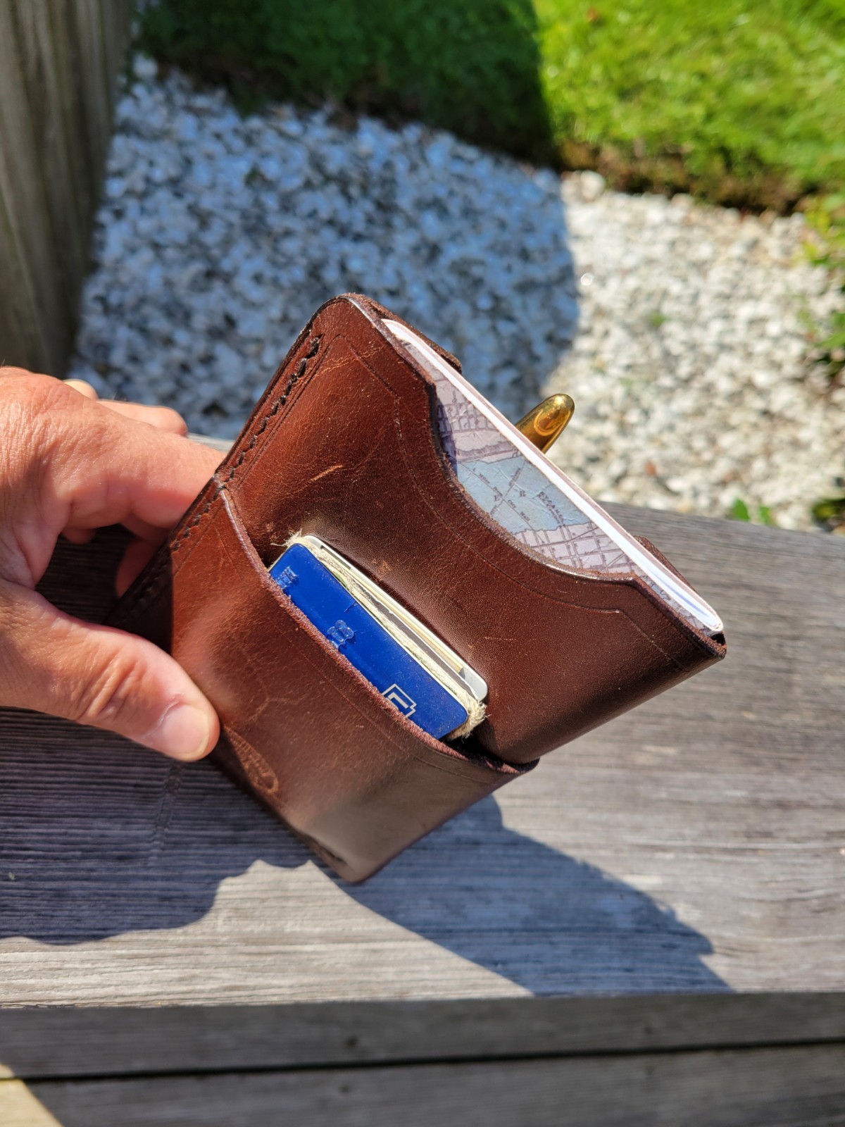 Custom Leather North Brook Iron Field Book Pocket Organizer. EDC.