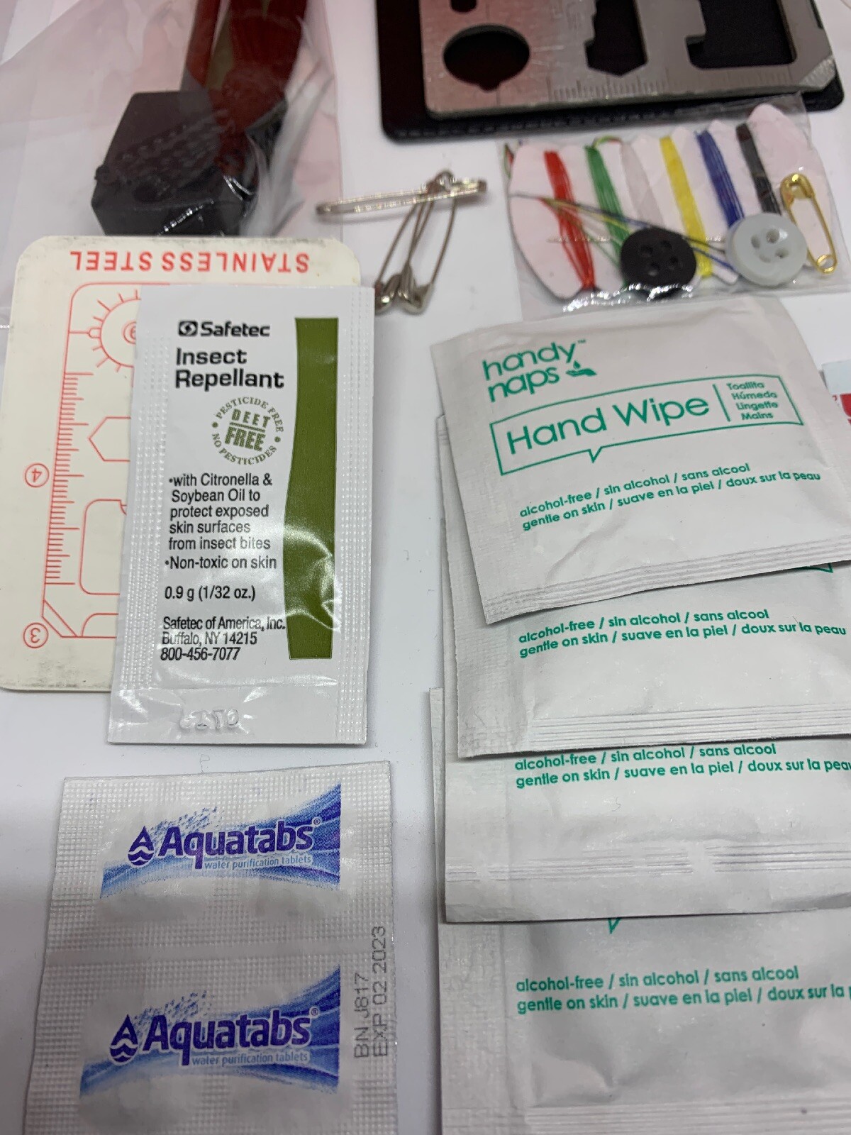 30 Piece Emergency Survival Kit Essential Bug out Bag Hurricane – Glove Compart