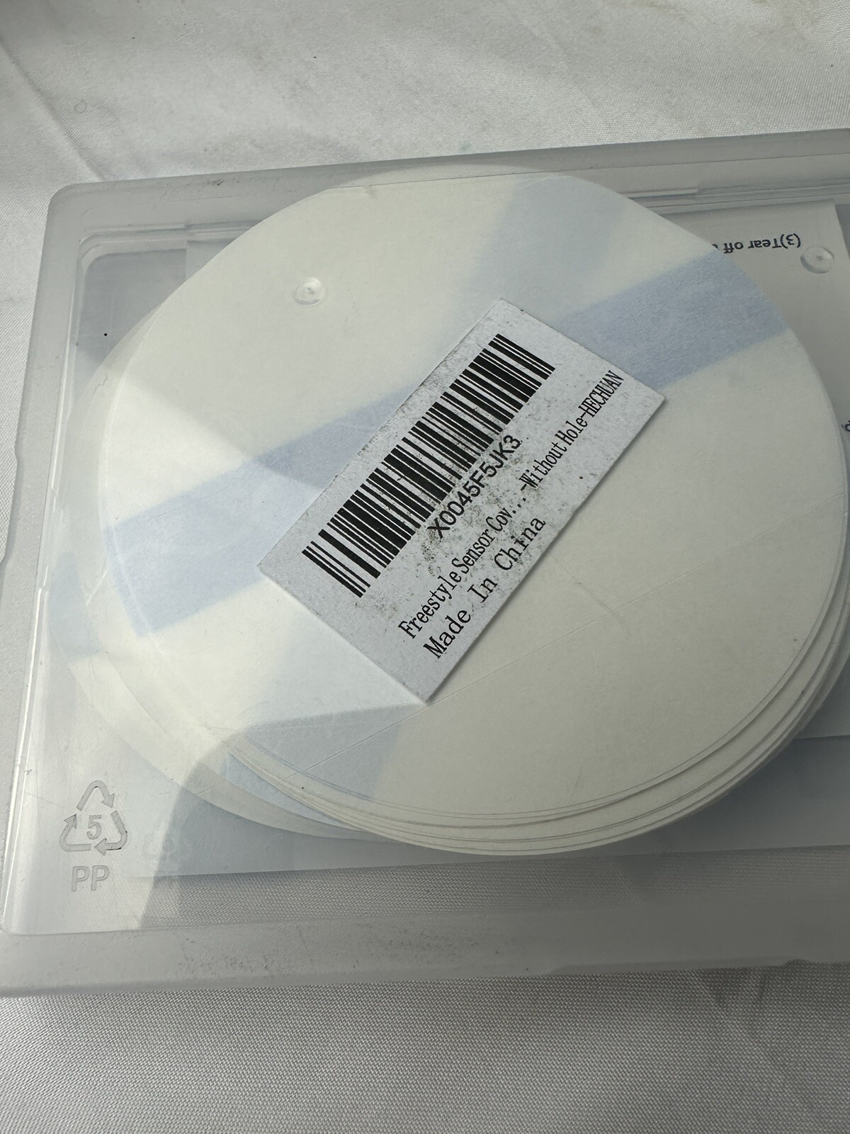 Freestyle Sensor Covers for Libre 1/2, 55 Pack Waterproof Adhesive Patches,Trans