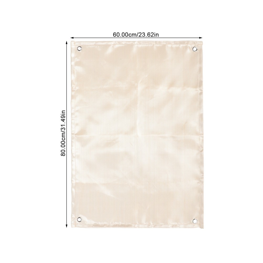 Fiberglass Fire Blanket Outdoor Rug 4×6 Heat Insulation Mat Khaki for Safety