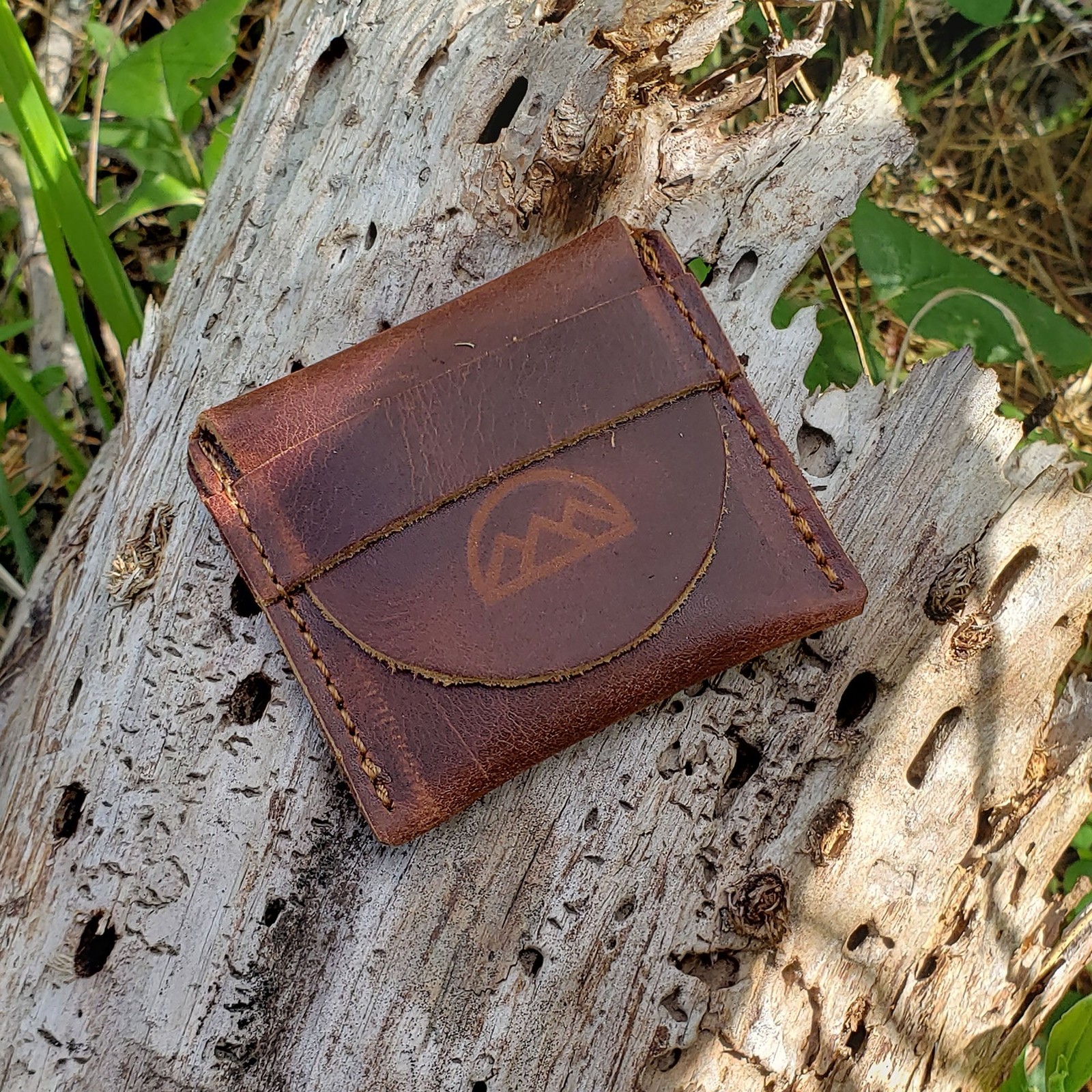 Pocket Magnifying Lens Leather Carry Pouch For Fire Making Tracking Plant
