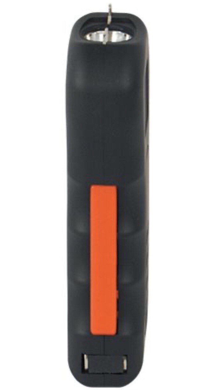 POWERFUL SQUEEZE POLICE Self Defense Black Stun Gun Rechargeable LED FLASHLIGHT