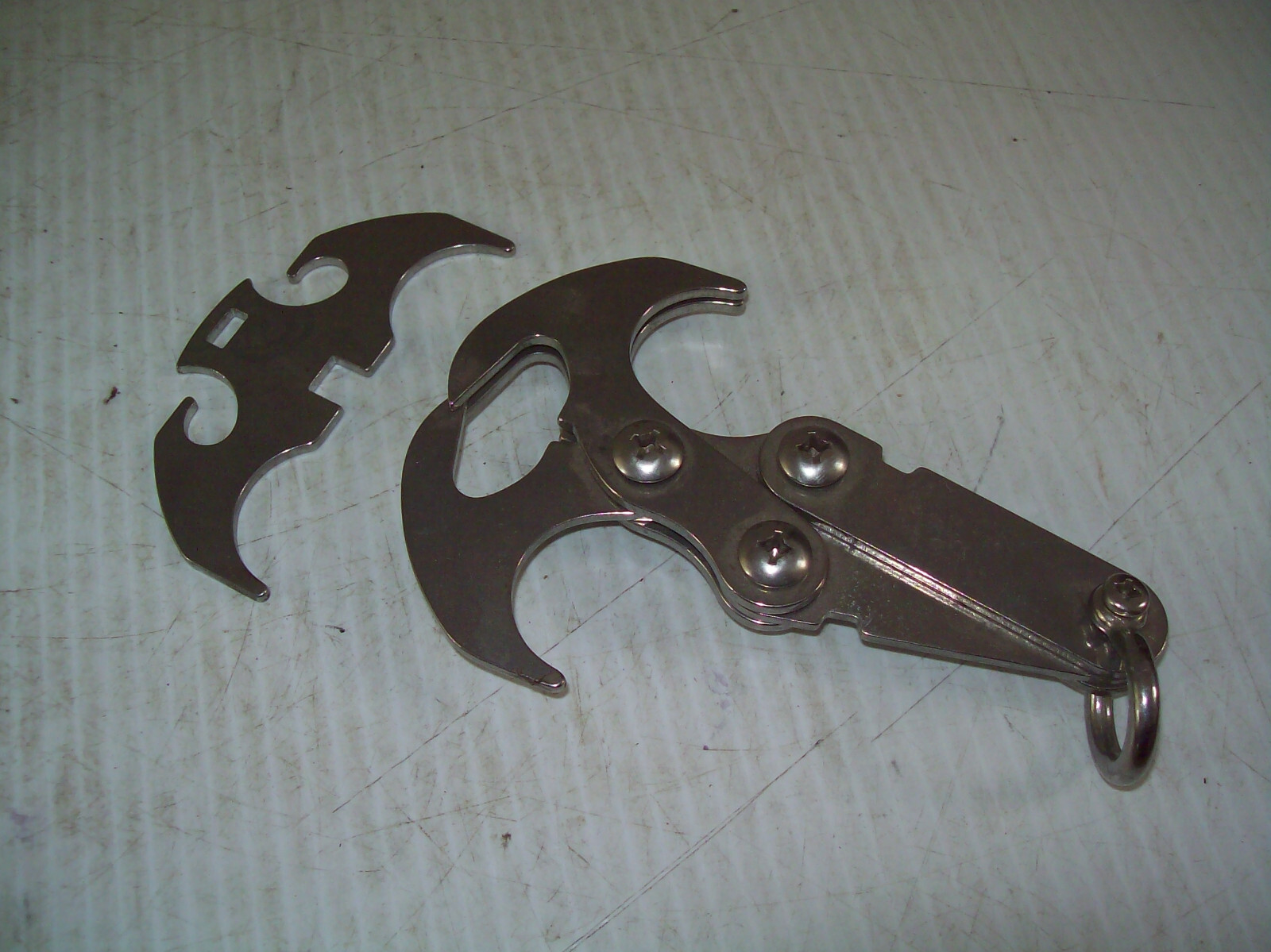 Stealth Angel Steel Grapple Outdoor Survival Camping Boating Hook in VGUC