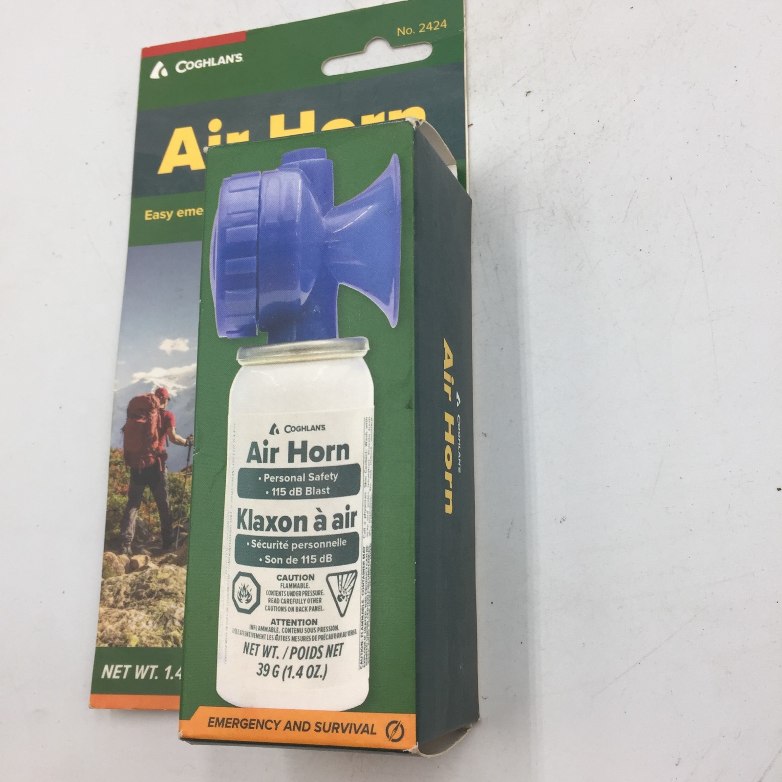 Coghlans 1.4 oz. Air Horn New Retail Box Klaxon a Air Easy Emergency Signal