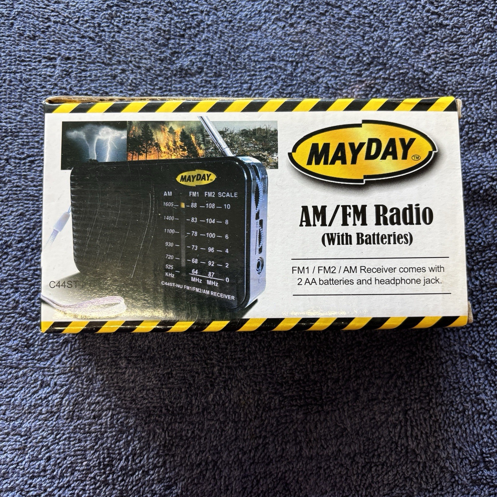 Mayday AM/FM Radio With Batteries Earthquake Kit Item
