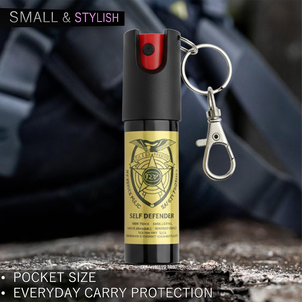 2 Pack Pepper Spray for Self Defense Max Strength Security – 0.68 fl oz