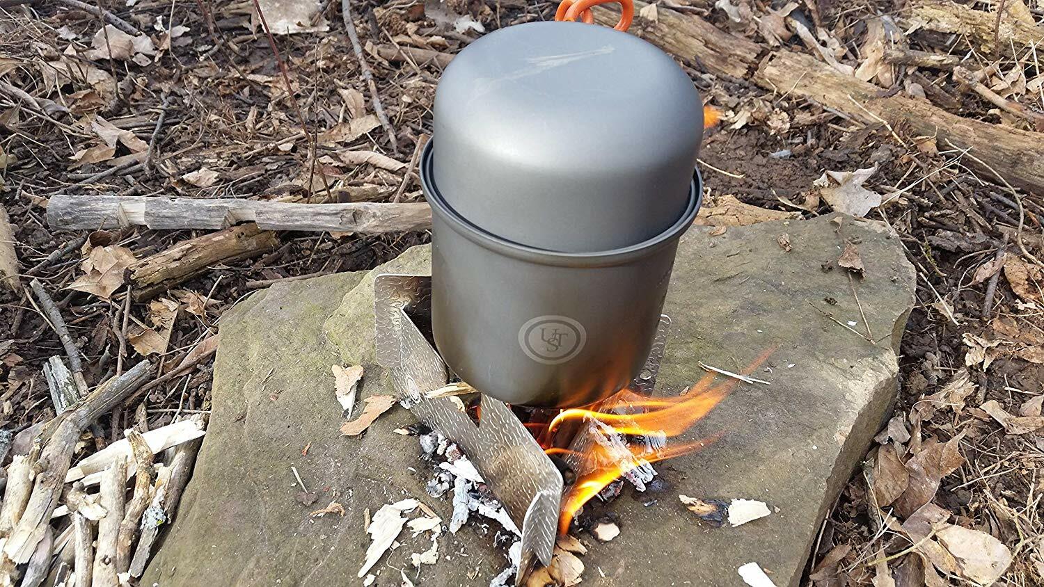 UST Solo Cook Kit Lightweight Compact Pot Set Cookware Camping Survival Gear