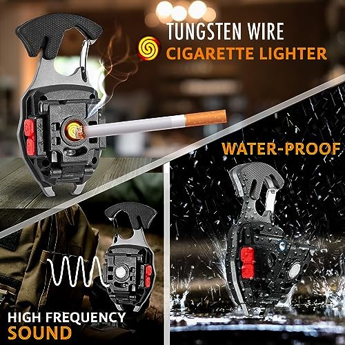 Father’s Day Gift for Dad – LED Flashlight Multitool Keychain with 1 Pack