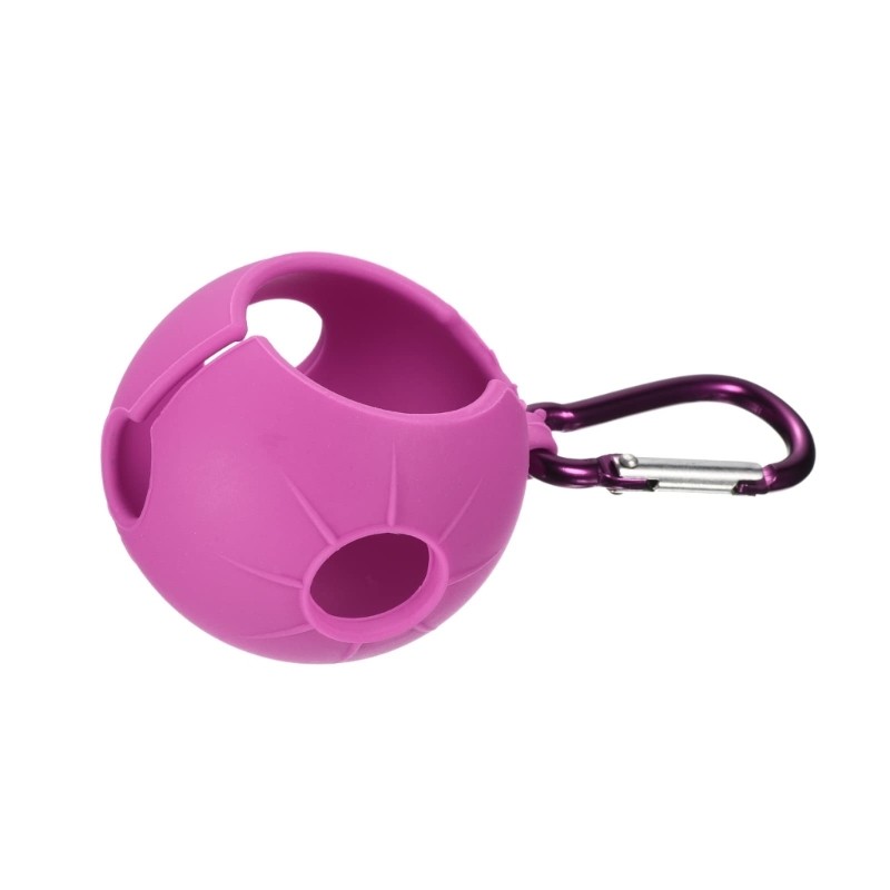 Golf Balls Holder Soft Silicone Clip with Hook, Golf Balls Sleeve Balls Cover
