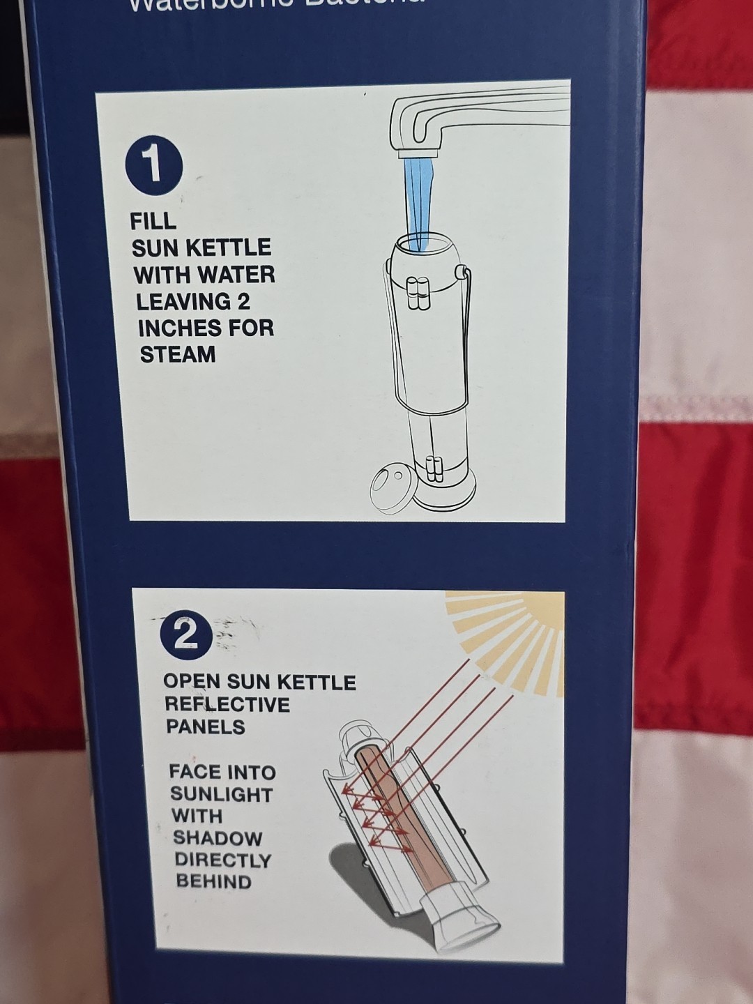NEW 4Patriots Sun Kettle 500ml 16.9 fl oz Portable Solar Water Heater