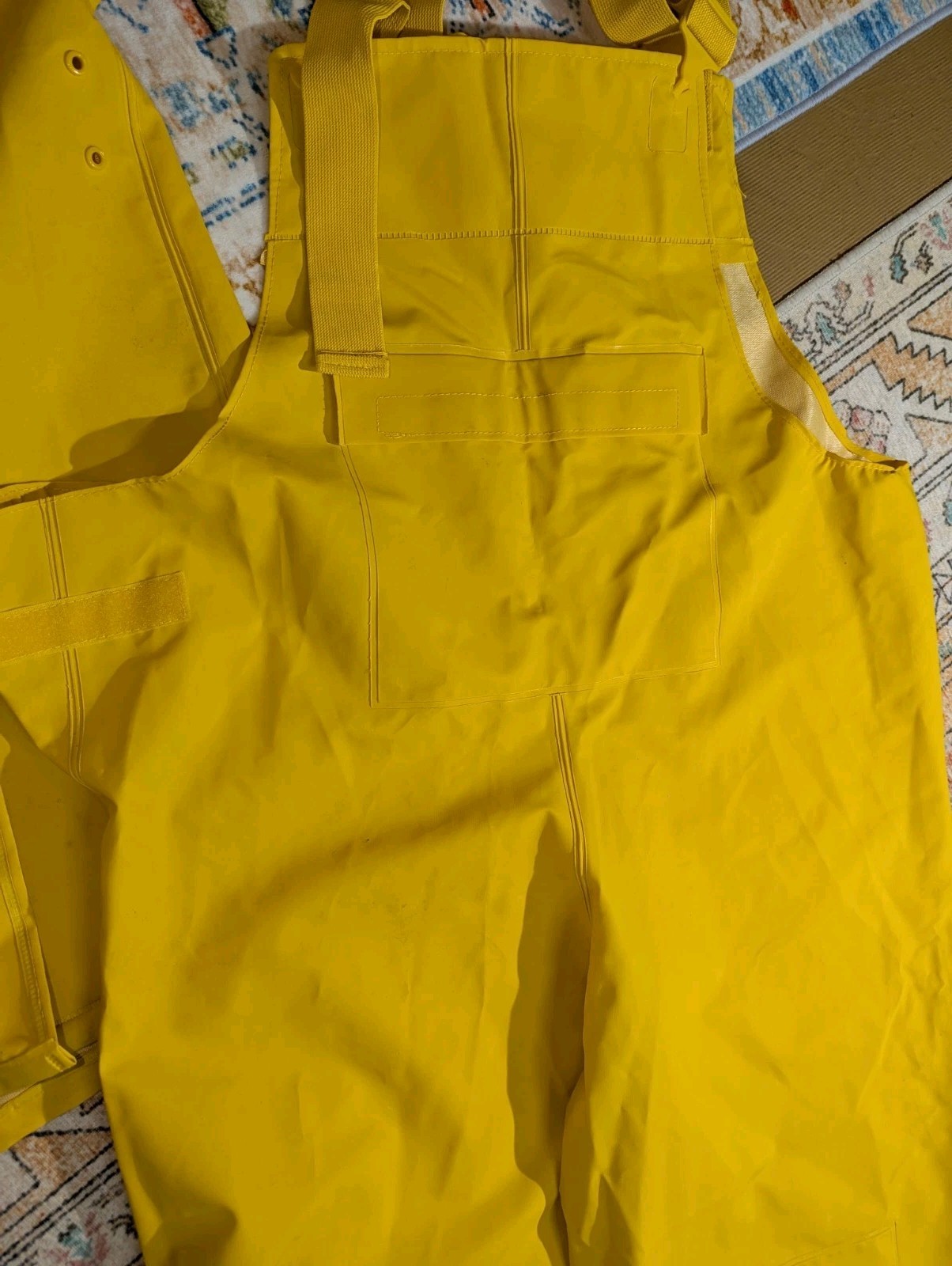 Stansport Commercial Rainsuit Foul Weather Coat And Bib Double Knee Size Small