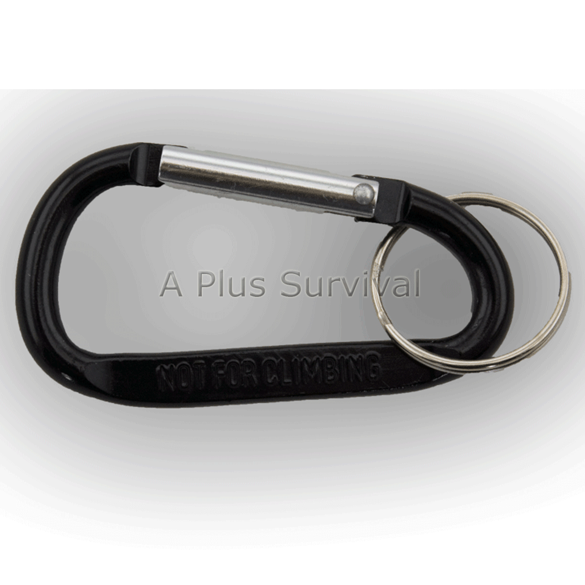 2 Pack Small Carabiner Keychain Backpack Belt Camping Survival Kit – Black