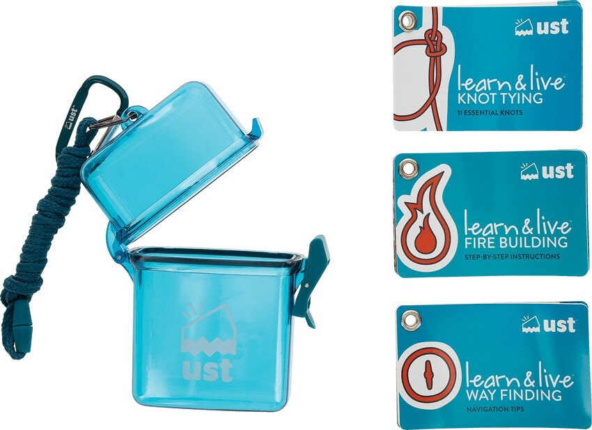 UST Learn and Live Outdoor Skills Info Cards Conjoin Fire Building Way Finding