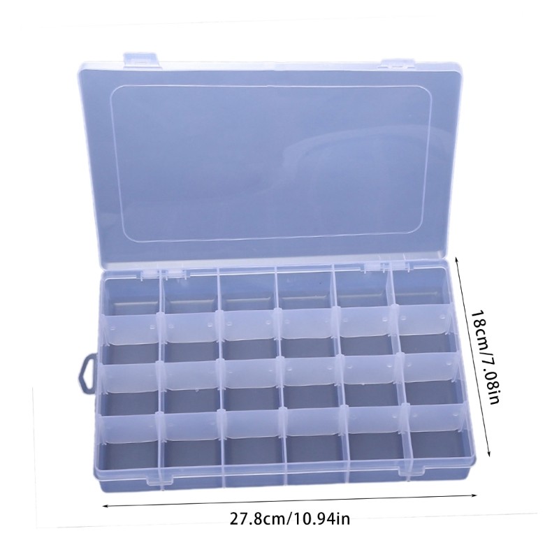 Lure Hook Organizers Case Waterproofs Plastic Fishing Tackle Box with Dividers