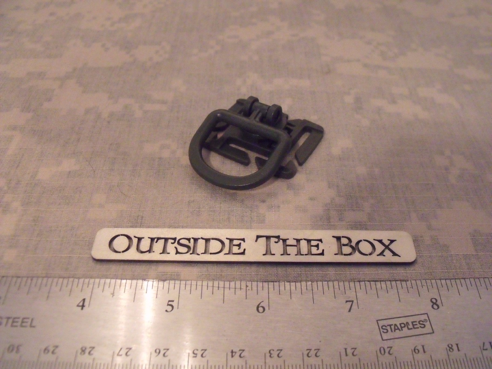 Emergency/Survival: LOT of (2) MOLLE D-Ring, 360 Swivel Type, Foilage Green
