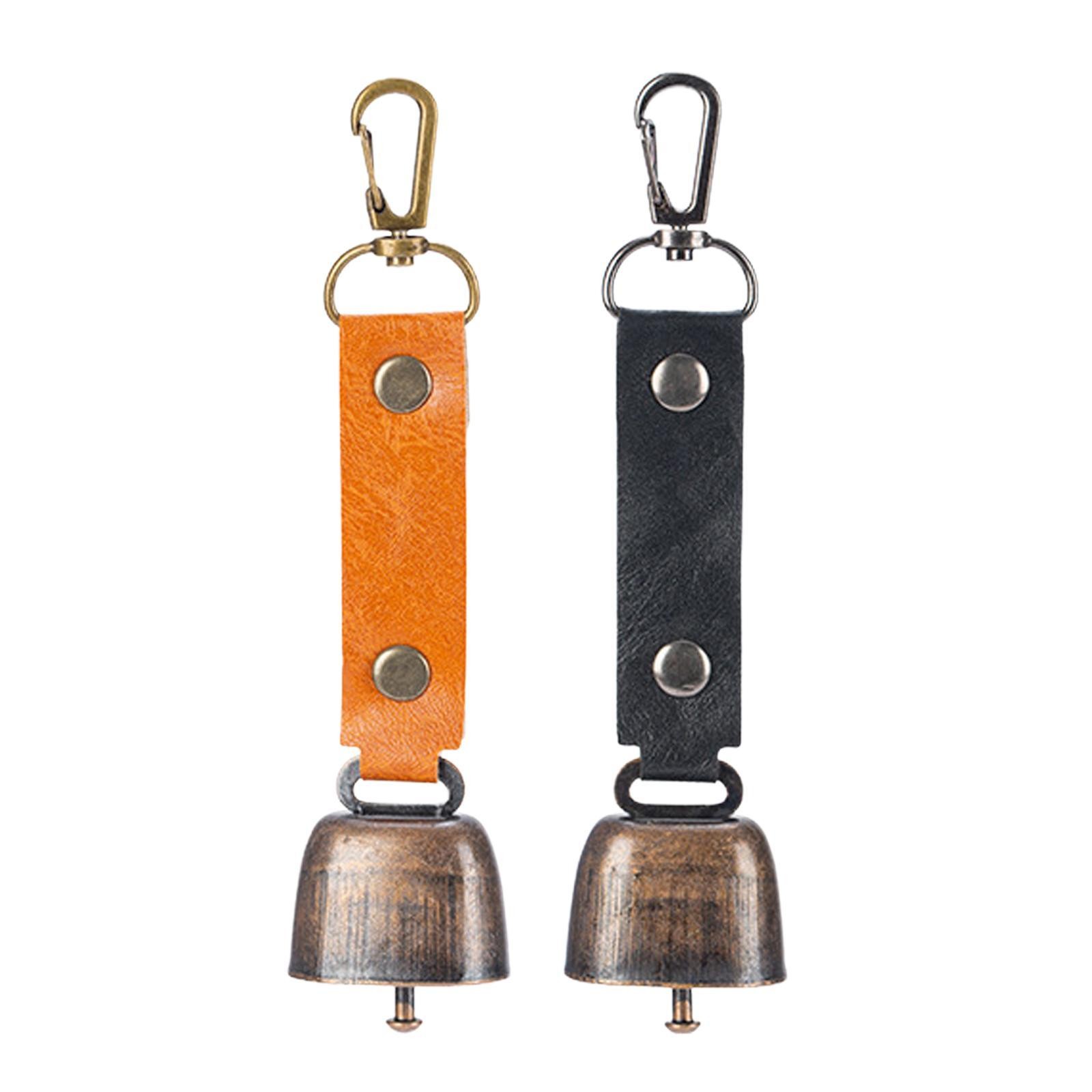 2x Loud Bear Bells Compact Backpacks Pendants for Trikking Survival Climbing