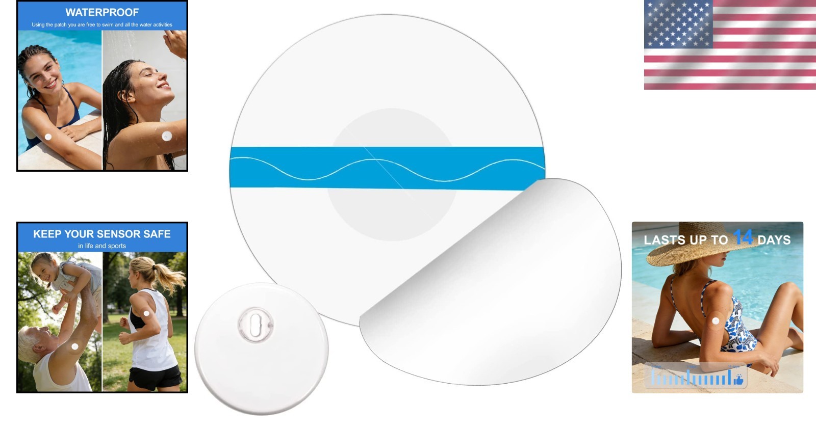 Durable, Ultra-Thin Freestyle Libre 3 Protection Patches – 20 Count, Easy to Use