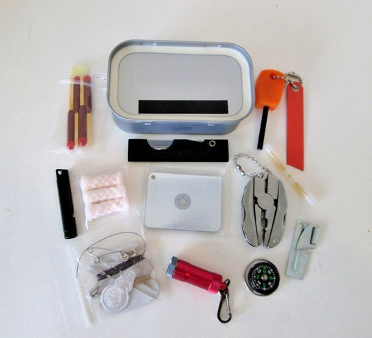 Mini Camo Pocket Survival Tin