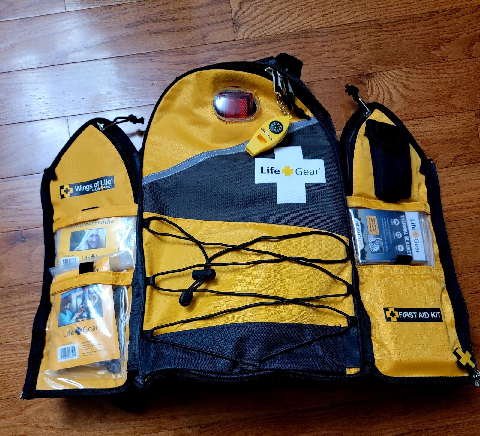 Life Gear Wings of Life 72 hour survival kit backpack New No Box.No Bottle Water