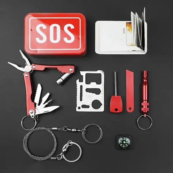 8 Item Emergency Survival Kit, Flint, Essential For The Home, Essential For The