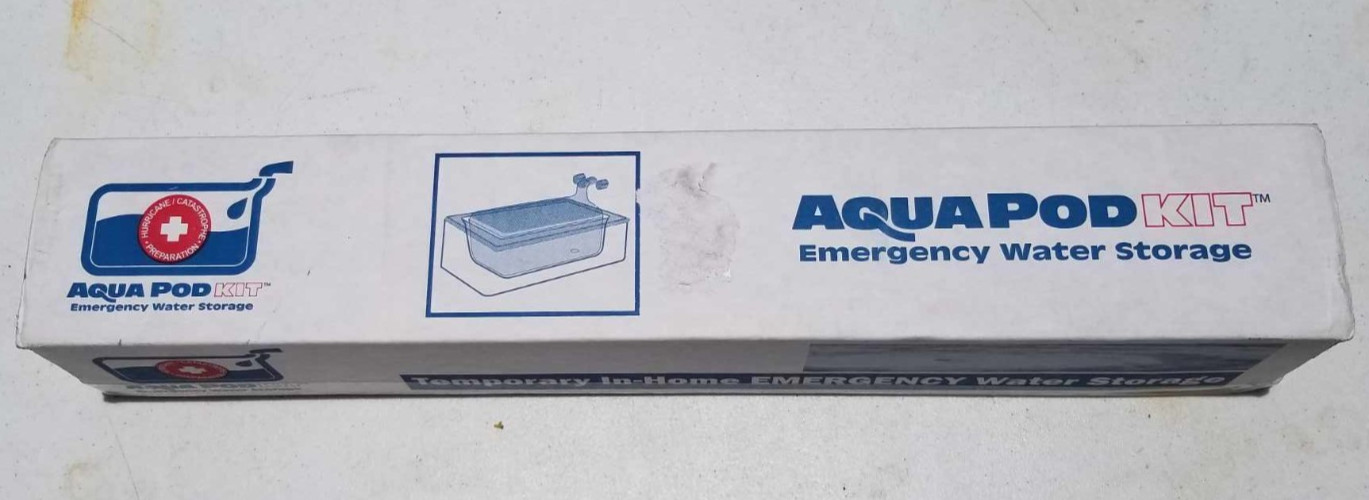 AquaPod Kit 65 gal Emergency Water Storage Drinking Water Container Home Bathtub