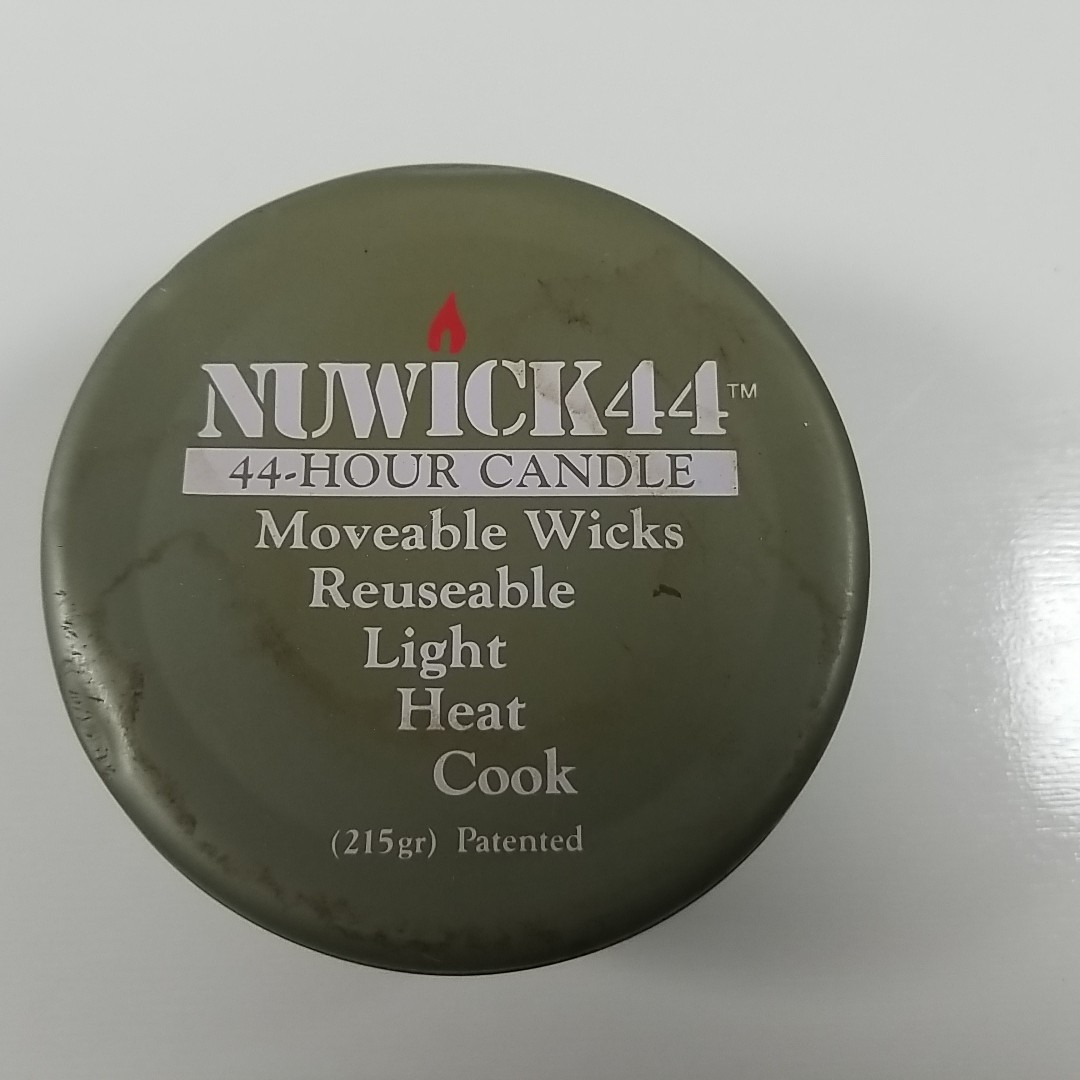 NUWICK 44 Hour Emergency Candle ~ Moveable Wicks Reusable Light Heat Cook