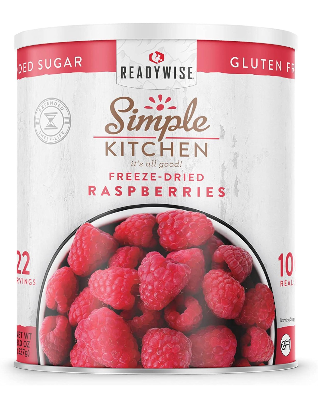 READYWISE – Simple Kitchen Freeze Dried Raspberries, 22 22 Serving Can