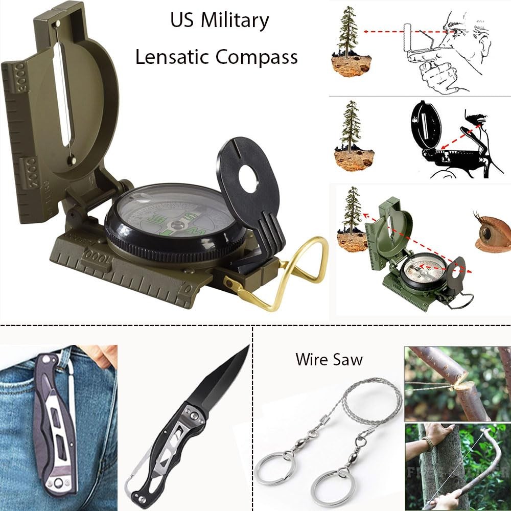 Alertoa Survival Kit – Survival Gear And Supplies Camping Gear 75-Piece 18-In-1