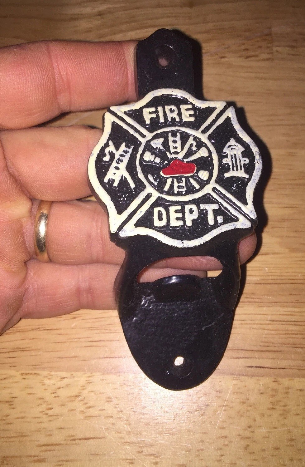 Firefighter Bottle Opener Fireman Fire Chief Department Emergency Rescue Decor