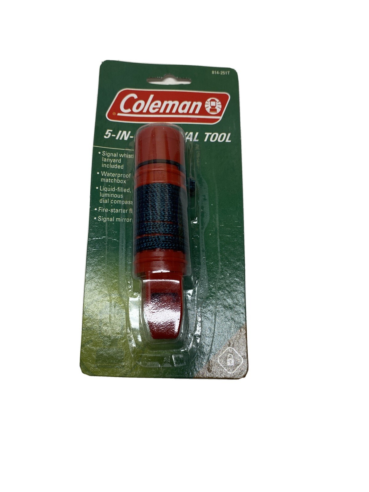 NEW Coleman 5-in-1 Survival Whistle 20091217 FAST-FREE SHIPPING
